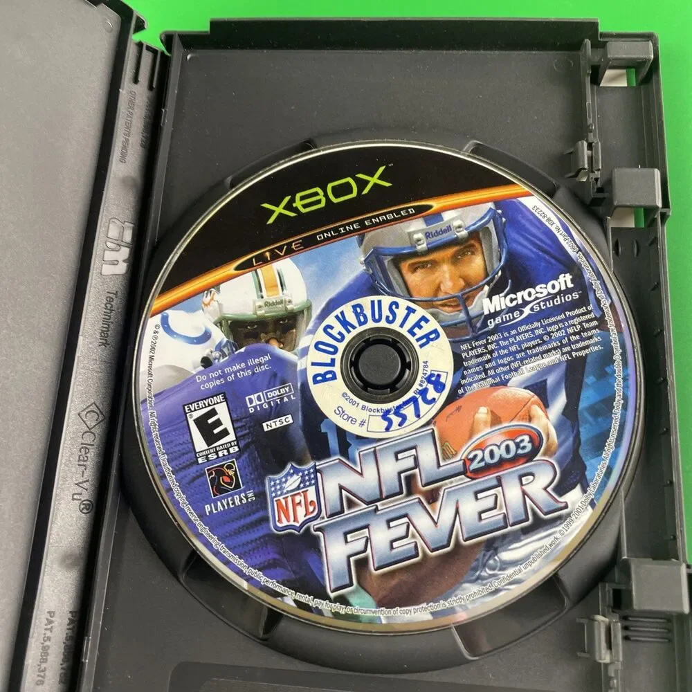 Original Xbox Sports Video Game Lot NLF Fever 2003 Fifa World Cup 2002 Rugby 06